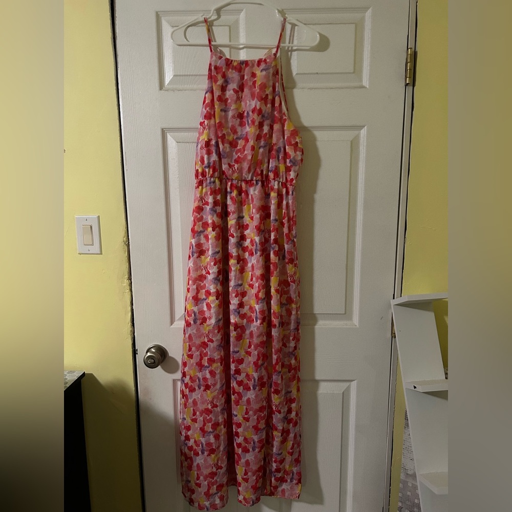 Peach Love Maxi floral dress size L